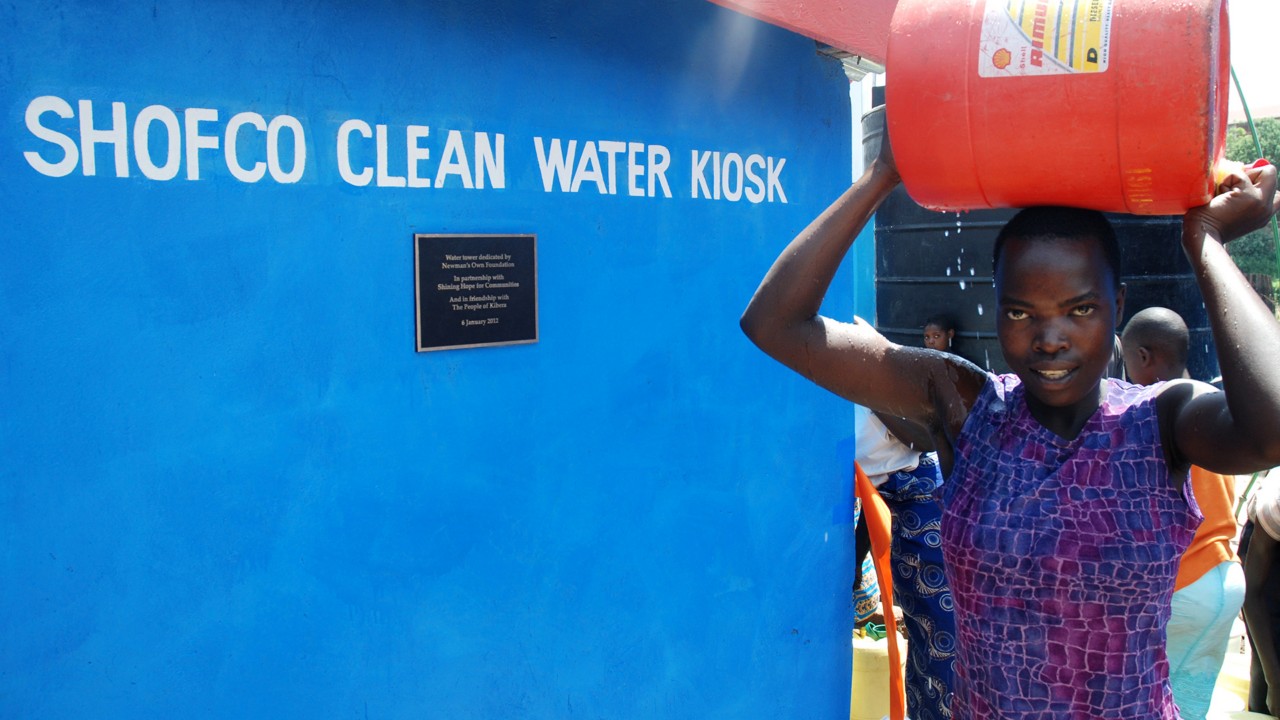 SHOFCO clean water kiosk image